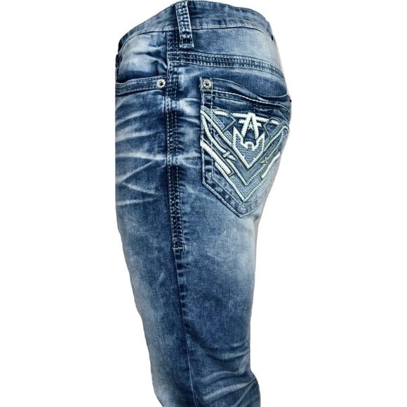 AMERICAN FIGHTER Men Denim Jeans DEFENDER AXIS MAN - Picture 11 of 13